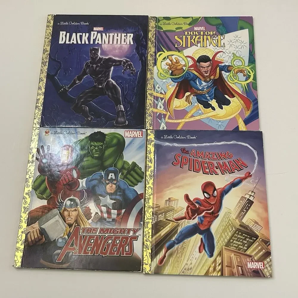 Marvel Avengers Little Golden Book Lot 11 Dr Strange Spider Man Cap America….